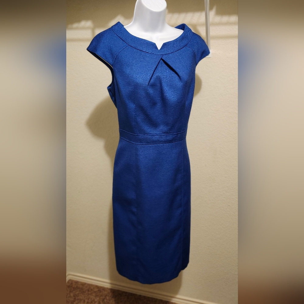 David Meister Size 10 Blue Dress